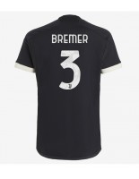 Juventus Gleison Bremer #3 Alternativní Dres 2023-24 Krátký Rukáv